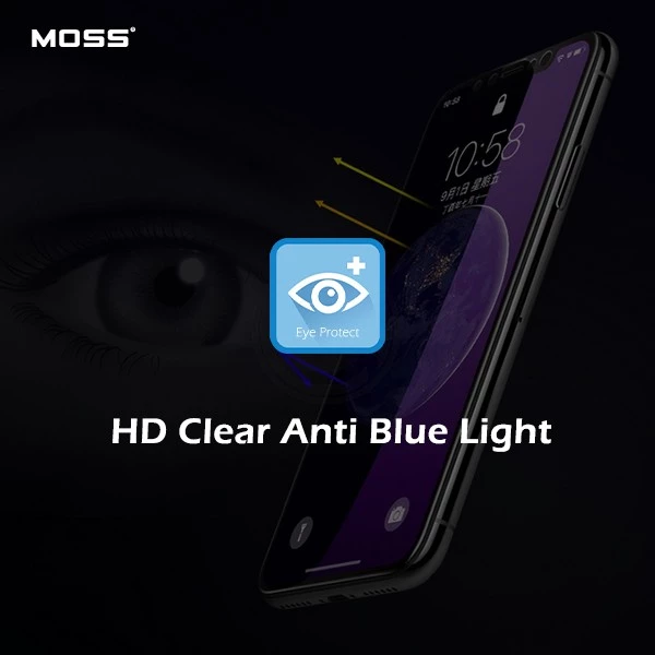 MOSS 111D Anti Blue Light Tempered Glass Screen Protector