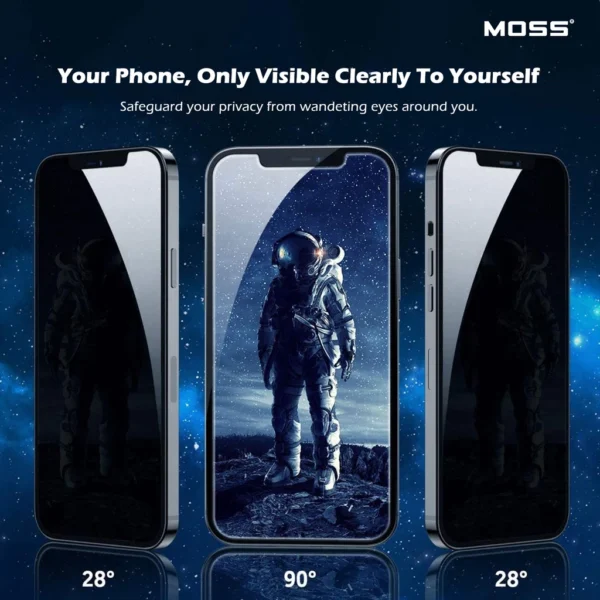 MOSS 111D Privacy Tempered Glass Screen Protector