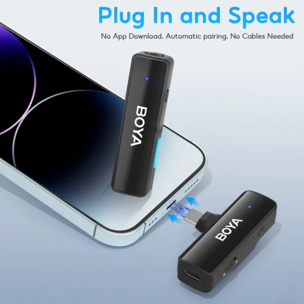 Wireless Lavalier Microphone System with Charging Case