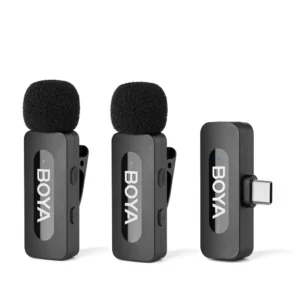 Dual Wireless Lavalier Microphone USB-C Lightning