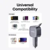 Nano Car Charger 75W with Retractable USB-C Cable