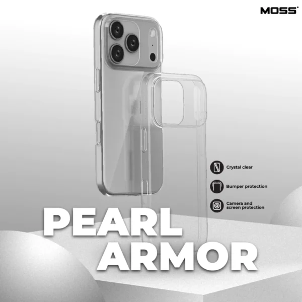 DropGuard Pearl Armor Crystal Clear Shockproof Case